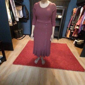 Size 14/16 sweater dress with button detail